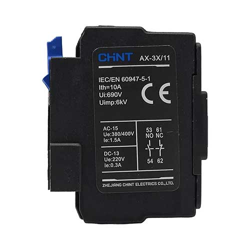 Приставка дополнительных контактов AX-3X/11 для CHINT NXC-06-630 Приставка дополнительных контактов AX-3X/11 для CHINT NXC-06-630