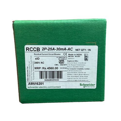 Выключатель дифференциальный (УЗО) Schneider Electric Acti9 2Р 25А 30мА тип АС