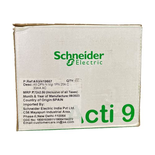 Автоматический выключатель дифференциального тока Schneider Electric Acti9 25А 30 mA тип AC Автоматический выключатель дифференциального тока Schneider Electric Acti9 25А 30 mA тип AC