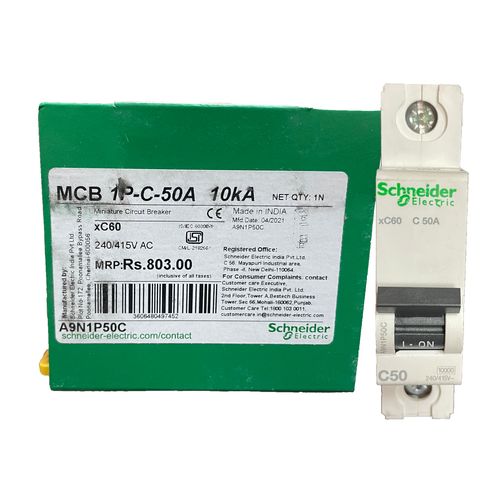 Автоматический выключатель Schneider Electric Acti9 MBC xC60 1Р 50А тип С Автоматический выключатель Schneider Electric Acti9 MBC xC60 1Р 50А тип С