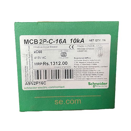 Автоматический выключатель Schneider Electric Acti9 MBC xC60 2Р 16А тип С Автоматический выключатель Schneider Electric Acti9 MBC xC60 2Р 16А тип С