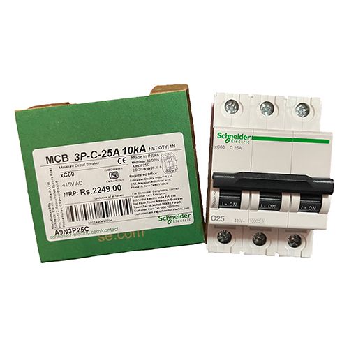 Автоматический выключатель Schneider Electric Acti9 MBC xC60 3Р 25А тип С Автоматический выключатель Schneider Electric Acti9 MBC xC60 3Р 25А тип С