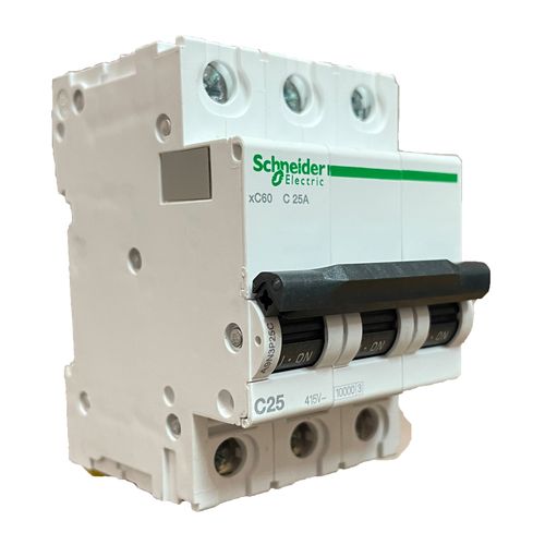 Автоматический выключатель Schneider Electric Acti9 MBC xC60 3Р 25А тип С Автоматический выключатель Schneider Electric Acti9 MBC xC60 3Р 25А тип С