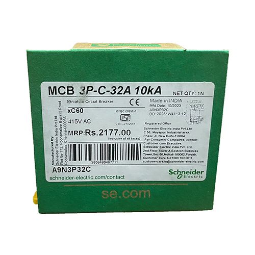 Автоматический выключатель Schneider Electric Acti9 MBC xC60 3Р 32А тип С Автоматический выключатель Schneider Electric Acti9 MBC xC60 3Р 32А тип С