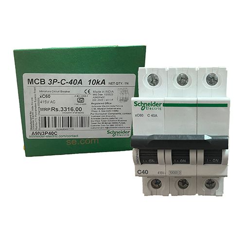 Автоматический выключатель Schneider Electric Acti9 MBC xC60 3Р 40А тип С Автоматический выключатель Schneider Electric Acti9 MBC xC60 3Р 40А тип С
