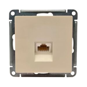 Розетка Systeme Electric AtlasDesign компьютерная RJ45 категории 5e механизм бежевый ATN000283