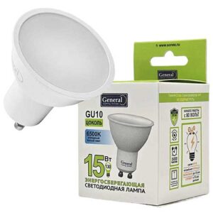 Лампа светодиодная General Lighting Systems MR16 GU10 15W 6500K 220V