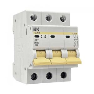 Автоматический выключатель IEK KARAT ВА47-29 3P 10A тип С 4,5 кА