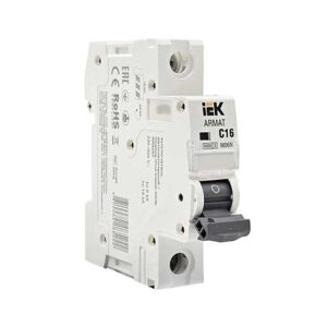 Автоматический выключатель IEK ARMAT 1P 16A тип С 6 кА