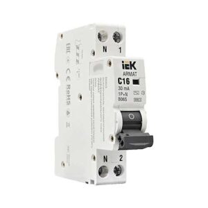 Автоматический выключатель (АВДТ) IEK ARMAT 1P+N 16А 30mA 6 kA тип AС