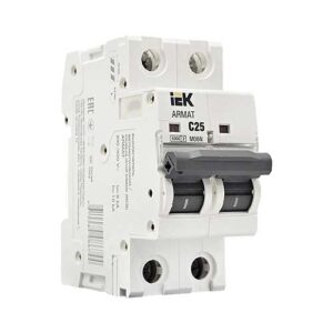 Автоматический выключатель IEK ARMAT 2P 25A тип С 6 кА