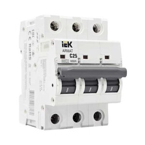 Автоматический выключатель IEK ARMAT 3P 25A тип С 6 кА