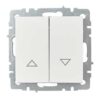 Выключатель жалюзи IEK BRITE ВС10-1-5-БрБ белый