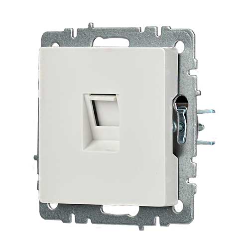 Розетка компьютерная RJ45 категория 5E IEK BRITE РК10-БрБ Розетка компьютерная RJ45 категория 5E IEK BRITE РК10-БрБ