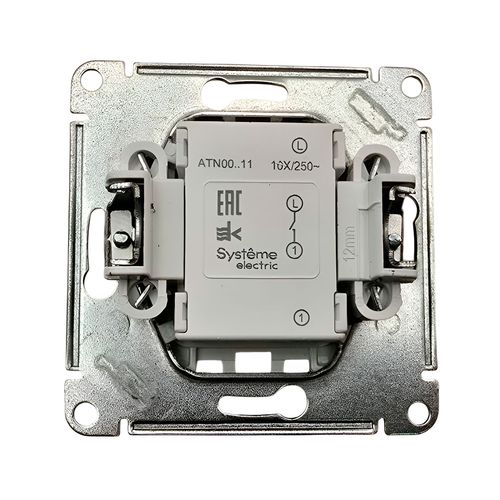 Выключатель Systeme Electric AtlasDesign 1-клавишный механизм бежевый ATN000211 Выключатель Systeme Electric AtlasDesign 1-клавишный механизм бежевый ATN000211