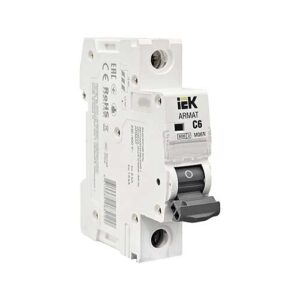 Автоматический выключатель IEK ARMAT 1P 6A тип С 6 кА