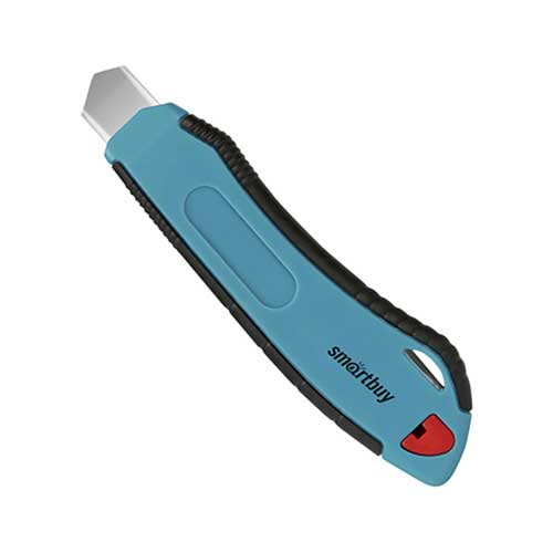 Строительный нож Smartbuy Tools под лезвие 18 мм прорезиненный корпус Строительный нож Smartbuy Tools под лезвие 18 мм прорезиненный корпус