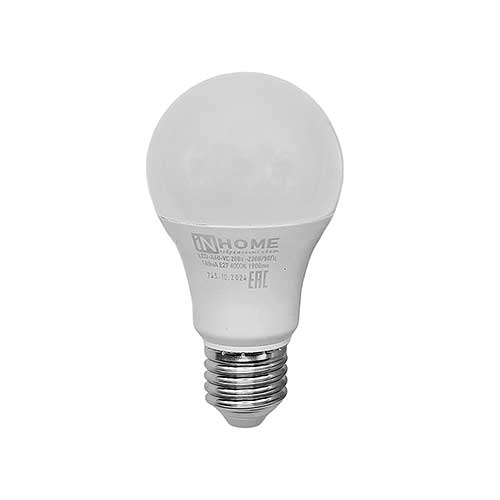 Светодиодная лампа IN HOME груша E27 20W 4000K 220V Светодиодная лампа IN HOME груша E27 20W 4000K 220V