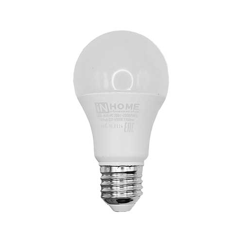 Светодиодная лампа IN HOME груша E27 20W 6500K 220V Светодиодная лампа IN HOME груша E27 20W 6500K 220V