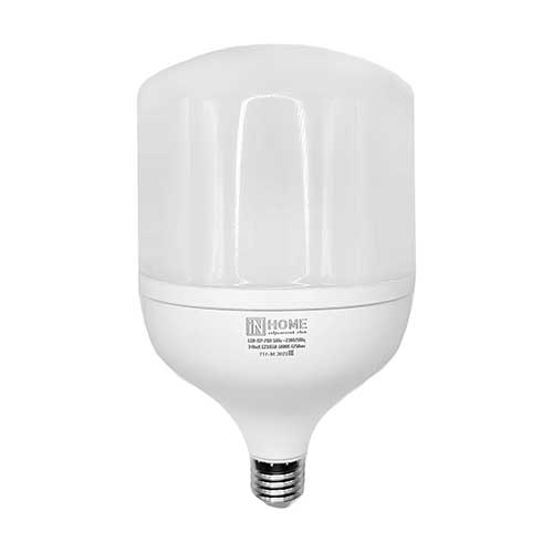 Светодиодная лампа IN HOME груша E27-E40 50W 4000K 220V с адаптером E40 Светодиодная лампа IN HOME груша E27-E40 50W 4000K 220V с адаптером E40