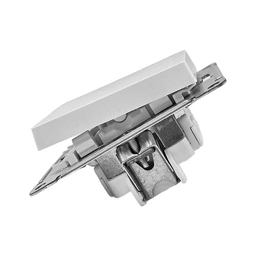 Выключатель AtlasDesign кнопочный белый механизм Выключатель AtlasDesign кнопочный белый механизм