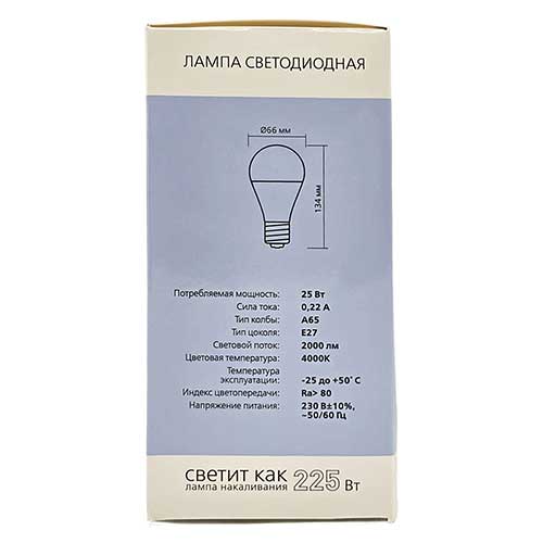 Лампа светодиодная Smartbuy груша E27 25W 4000K 220V Лампа светодиодная Smartbuy груша E27 25W 4000K 220V