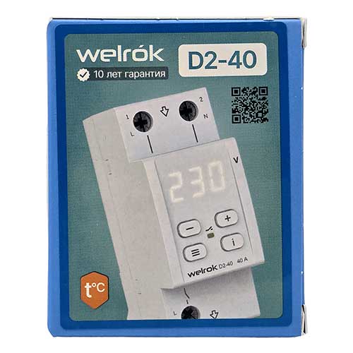 Реле напряжения однофазное Welrok D2-40 Реле напряжения однофазное Welrok D2-40