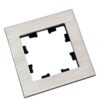 Рамка Systeme Electric AtlasDesign Nature 1-постовая металл серебро ATN312101