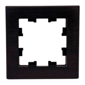 Рамка Systeme Electric AtlasDesign Nature 1-постовая металл оникс ATN312301