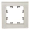 Рамка Systeme Electric AtlasDesign Nature 1-постовая стекло белый ATN320101