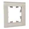 Рамка Systeme Electric AtlasDesign Nature 1-постовая стекло белый ATN320101