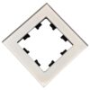 Рамка Systeme Electric AtlasDesign Nature 1-постовая стекло алюминий ATN320301