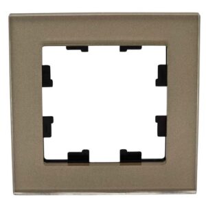 Рамка Systeme Electric AtlasDesign Nature 1-постовая стекло шампань ATN320501
