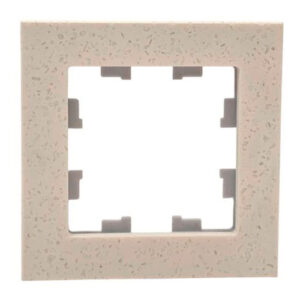 Рамка Systeme Electric AtlasDesign Nature 1-постовая мрамор крем роял ATN343101