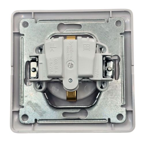 Розетка Systeme Electric Glossa с заземлением 16А в сборе с рамкой белая GSL000142 Розетка Systeme Electric Glossa с заземлением 16А в сборе с рамкой белая GSL000142