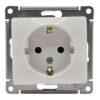 Розетка Systeme Electric Glossa с заземлением 16А механизм белая GSL000143