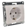 Розетка Systeme Electric Glossa с заземлением 16А механизм белая GSL000143