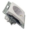 Розетка Systeme Electric Glossa с заземлением 16А механизм белая GSL000143