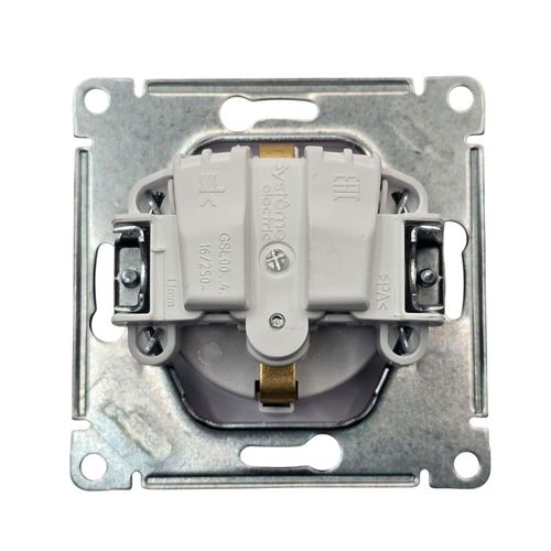 Розетка Systeme Electric Glossa с заземлением 16А механизм белая GSL000143 Розетка Systeme Electric Glossa с заземлением 16А механизм белая GSL000143