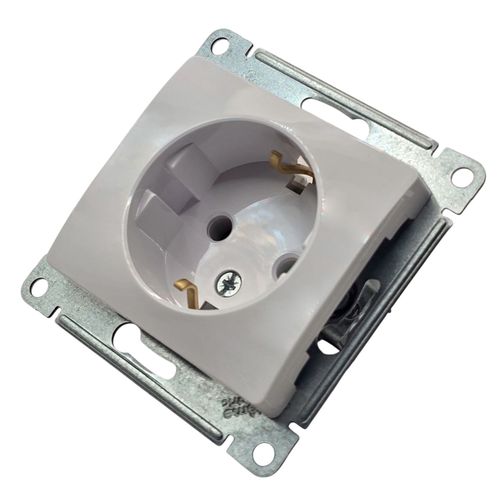 Розетка Systeme Electric Glossa с заземлением 16А механизм белая GSL000143 Розетка Systeme Electric Glossa с заземлением 16А механизм белая GSL000143