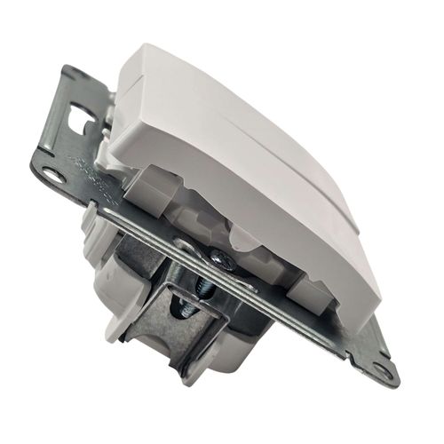 Выключатель Systeme Electric Glossa 2-клавишный механизм белый GSL000151 Выключатель Systeme Electric Glossa 2-клавишный механизм белый GSL000151