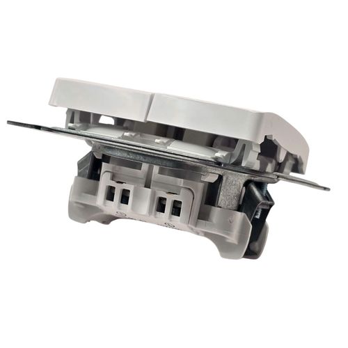 Выключатель Systeme Electric Glossa 2-клавишный механизм белый GSL000151 Выключатель Systeme Electric Glossa 2-клавишный механизм белый GSL000151