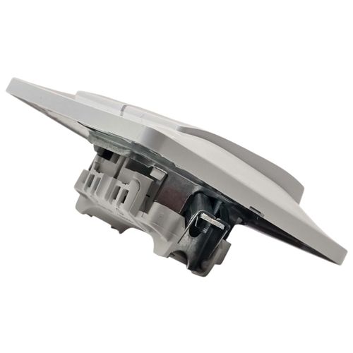 Выключатель Systeme Electric Glossa 2-клавишный в сборе с рамкой белый GSL000152 Выключатель Systeme Electric Glossa 2-клавишный в сборе с рамкой белый GSL000152