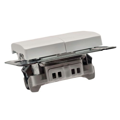 Выключатель Systeme Electric Glossa двухклавишный с подсветкой механизм белый GSL000153 Выключатель Systeme Electric Glossa двухклавишный с подсветкой механизм белый GSL000153