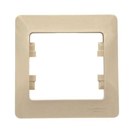Рамка Systeme Electric Glossa 1-постовая бежевая GSL000201 Рамка Systeme Electric Glossa 1-постовая бежевая GSL000201