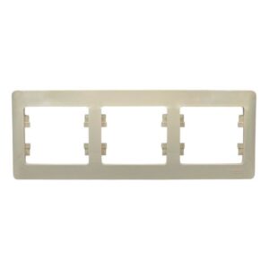 Рамка Systeme Electric Glossa 3-постовая бежевая GSL000203