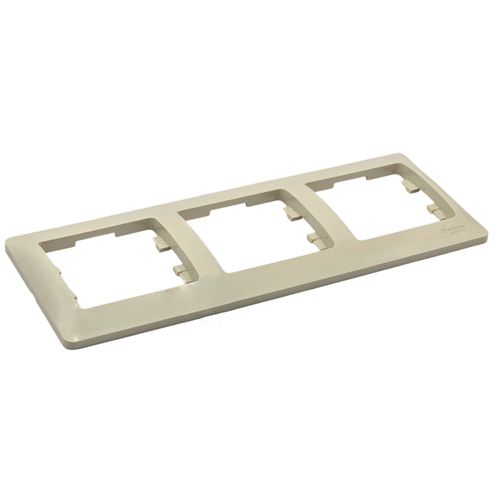 Рамка Systeme Electric Glossa 3-постовая бежевая GSL000203 Рамка Systeme Electric Glossa 3-постовая бежевая GSL000203