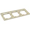 Рамка Systeme Electric Glossa 3-постовая бежевая GSL000203