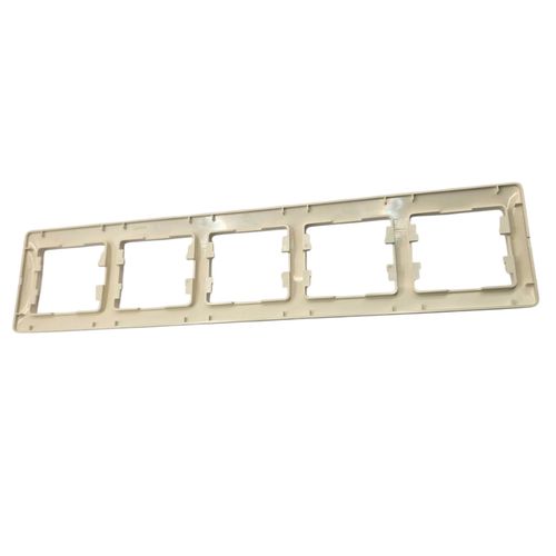 Рамка Systeme Electric Glossa 5-постовая бежевая GSL000205 Рамка Systeme Electric Glossa 5-постовая бежевая GSL000205