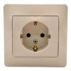 Розетка Schneider Electric GLOSSA бежевая с заземлением в сборе GSL000242